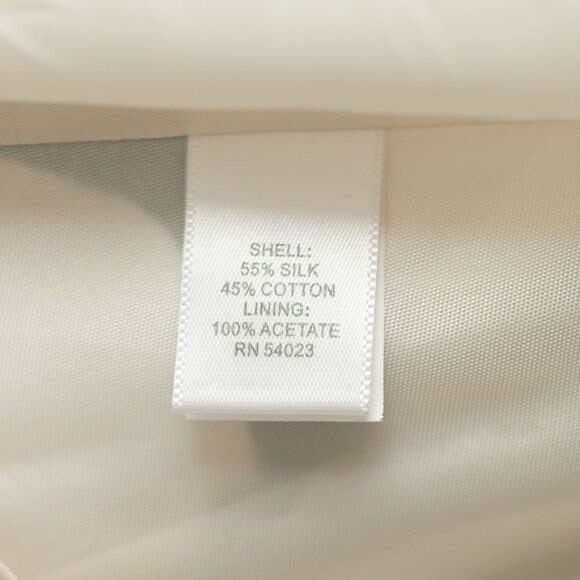 NWT Banana Republic Black and White Silk Blend Skirt size 4 Petite - Picture 7 of 8